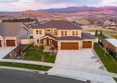 top view front house