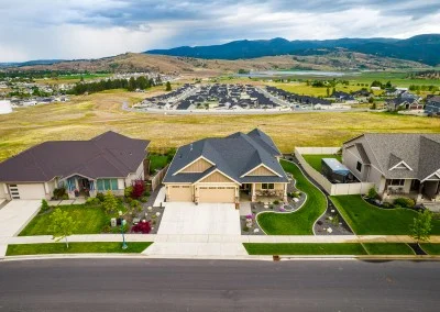 front house aerial view