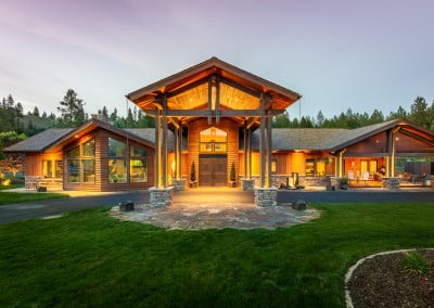 large Spokane exterior home photoshoot